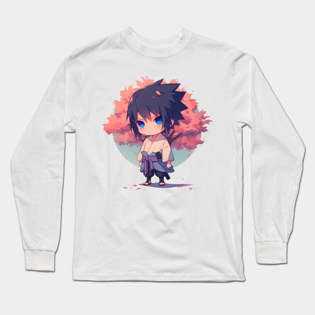 sasuke Long Sleeve T-Shirt by boxermaniac